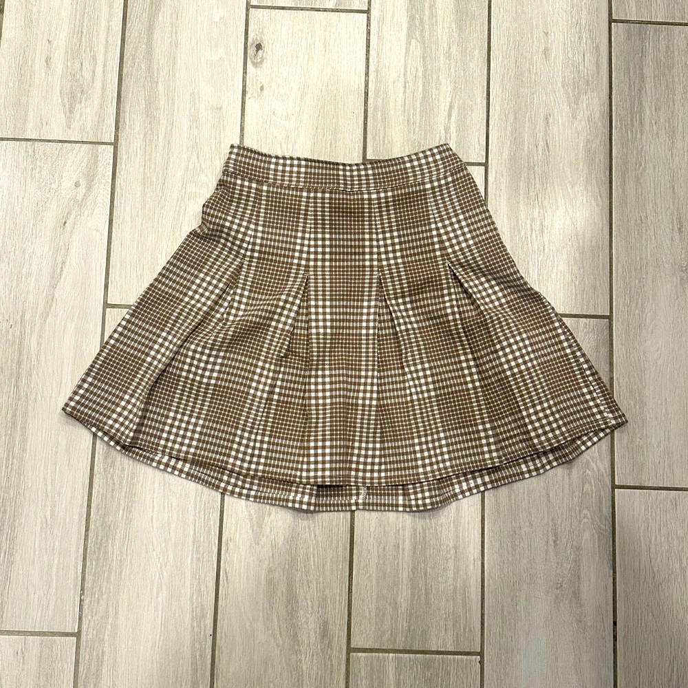 NWT! Hollister plaid pleated skirt
